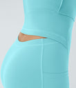SoftlyZero™ Airy Backless Twisted Flare Low Support Dance Active Dress-Longer Length-Easy Peezy Edition A-D Cups - Loka Blue