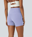 Halara UltraSculpt™ High Waisted Tummy Control Side Pocket Shaping Training Biker Shorts 5'' - Baby Lavender