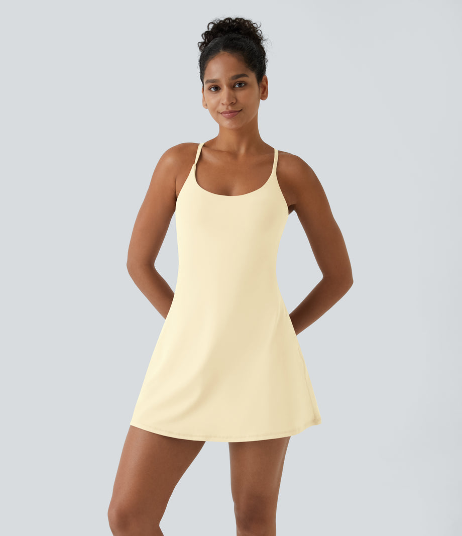 SoftlyZero™ Plush Backless Active Dress-Easy Peezy Edition - Pear Sorbet