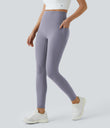 Halara UltraSculpt™ High Waisted Tummy Control Pocket Shaping Training Leggings - Falling Gray Purple