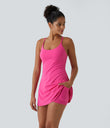 SoftlyZero™ Plush Backless Active Dress - Fuchsia Purple