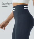 Halara UltraSculpt™ High Waisted Scrunch Butt Lifting Tummy Control Pocket Shaping Capri Training Leggings - Carbon