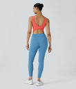 U Neck Crossover Barre Ballet Dance Tank Top A-D Cups - Fusion Coral