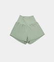 SoftlyZero™ Airy Super High Waisted 2-in-1 Cool Touch Yoga Shorts with Pockets - Light Bean Green
