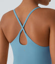 SoftlyZero™ Plush Backless Active Dress-Easy Peezy Edition - Warm Mid Blue
