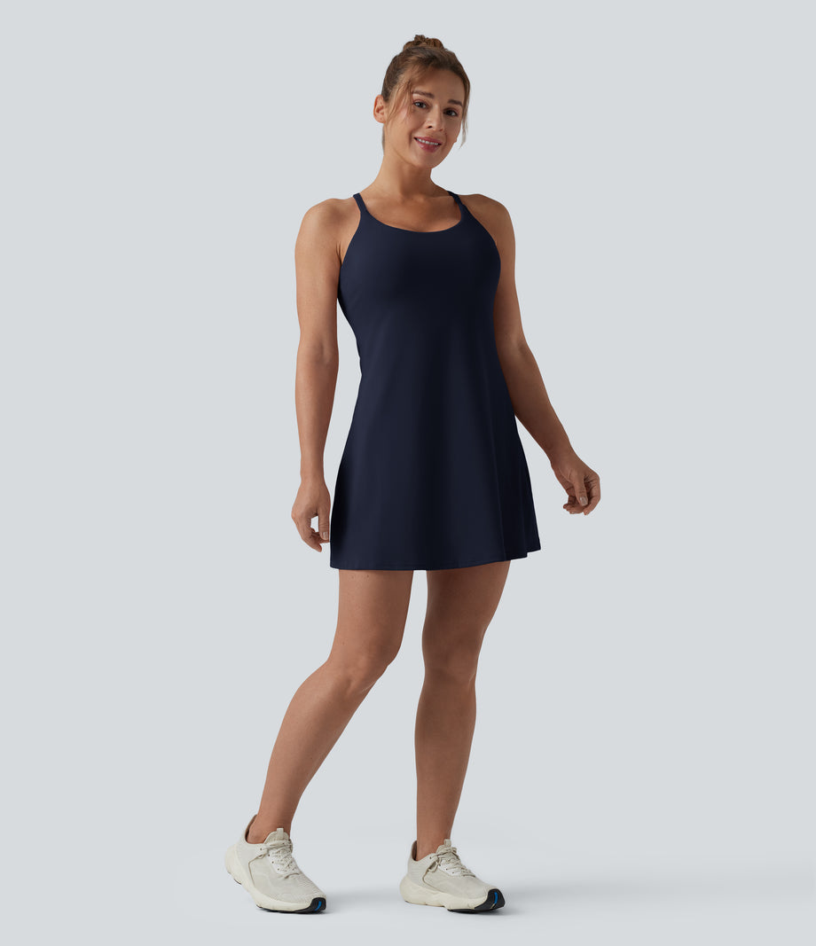 Softlyzero™ Plush Backless Active Dress-Easy Peezy Edition DD-F - Peacoat