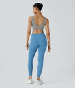 U Neck Crossover Barre Ballet Dance Tank Top A-D Cups - Ghost Gray