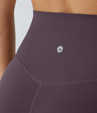 Halara UltraSculpt™ High Waisted Tummy Control Pocket Shaping Training Capri Leggings - Night's Purple
