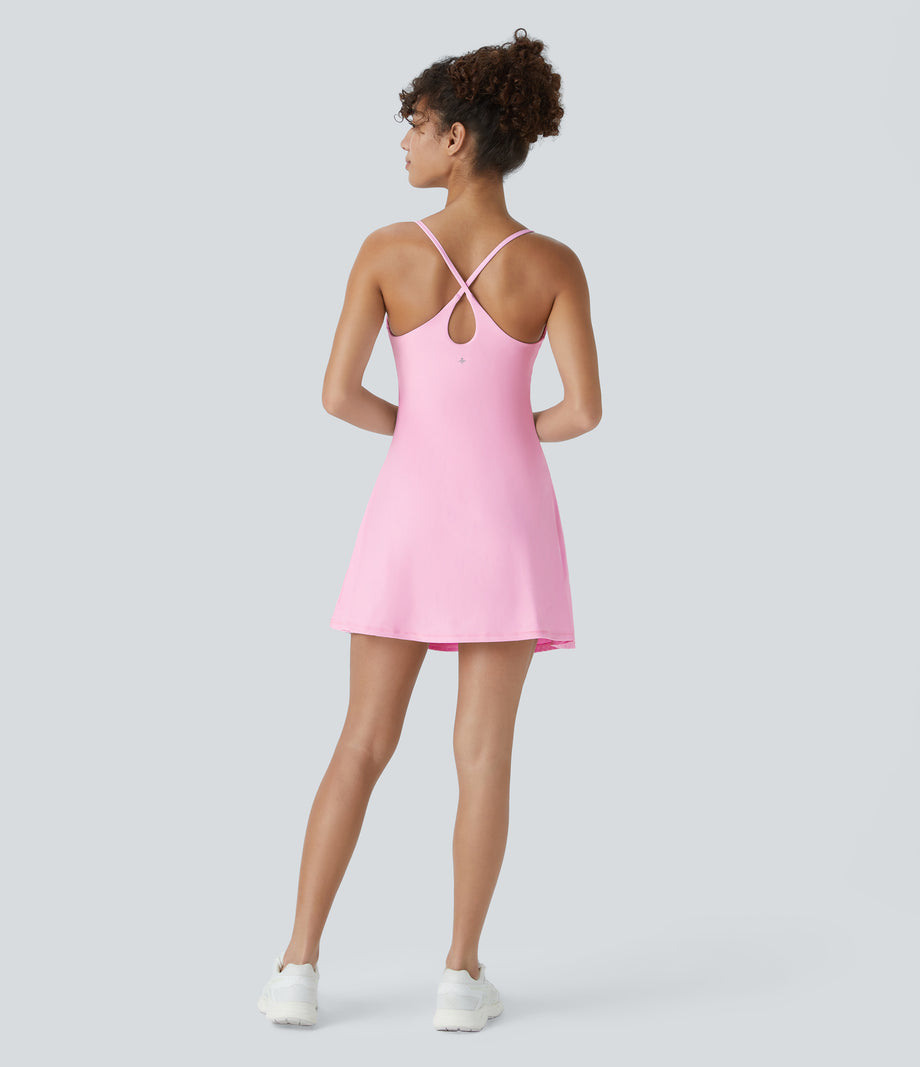 SoftlyZero™ Plush Backless Active Dress - Nosegay