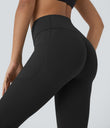 Halara UltraSculpt™ High Waisted Scrunch Butt Lifting Tummy Control Pocket Shaping Capri Training Leggings - Black