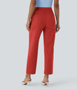 Halara Flex™ DayStretch High Waisted Pocket Ankle Length Tapered Work Pants - Valiant Poppy