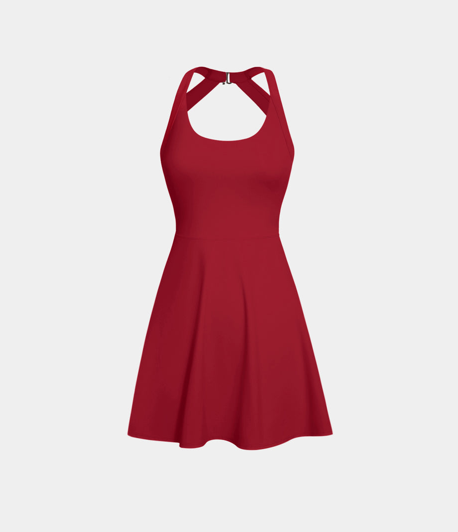 SoftlyZero™ Airy Backless Twisted Cool Touch Dance Active Dress-Easy Peezy Edition - Salsa
