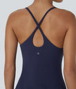SoftlyZero™ Plush Backless Active Dress - Peacoat