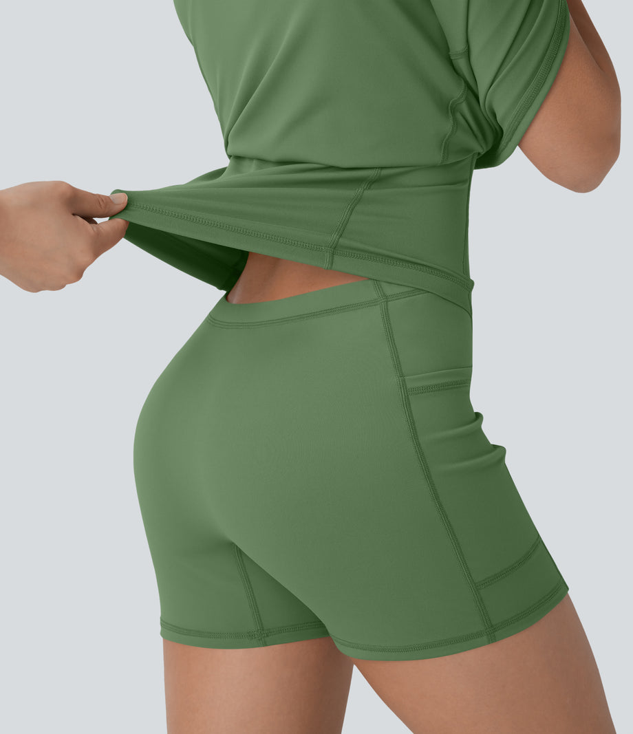 SoftlyZero™ Plush Molded Cups Low Support Dance Active Dress-Easy Peezy Edition A-D Cups - Kashmir