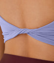 Double Straps Cropped Yoga Tank Top - Baby Lavender