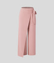 Halara Flex™ High Waisted Tie Side Wide Leg Work Pants - Frost Peach Pink