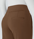 Halara Flex™ DayStretch Mid Rise Side Zipper Pocket Work Flare Pants - Bison
