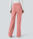 Halara Flex™ DayStretch Mid Rise Side Zipper Pocket Work Flare Pants - Candy Pink