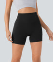 Halara UltraSculpt™ High Waisted Scrunch Butt Lifting Tummy Control Pocket Shaping Workout Biker Shorts 5'' - Black