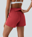 SoftlyZero™ Airy Super High Waisted 2-in-1  Cool Touch Yoga Shorts 5'' with Pockets-Longer Length - Salsa