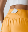 SoftlyZero™ Airy Super High Waisted 2-in-1 Cool Touch Yoga Shorts with Pockets - Warm Apricot