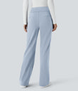 Halara Flex™ DayStretch Mid Rise Side Zipper Pocket Work Flare Pants - Baby Blue