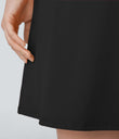 SoftlyZero™ Plush Backless Active Dress-Longer Length-Easy Peezy Edition - Black