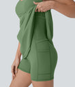 SoftlyZero™ Plush Molded Cups Low Support Dance Active Dress-Easy Peezy Edition A-D Cups - Kashmir
