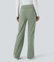 Halara Flex™ DayStretch Mid Rise Side Zipper Pocket Work Flare Pants - Asparagus
