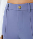 DayStretch High Waisted Zipper Pockets Solid Skinny Cargo Pants - Jacaranda