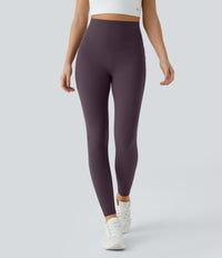 Halara UltraSculpt™ High Waisted Tummy Control Pocket Shaping Training Capri Leggings - Night's Purple