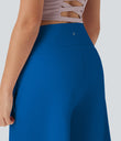 SoftlyZero™ Airy High Waisted Pockets Cool Touch Yoga Bermuda Shorts - Skydiver