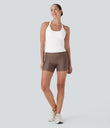 SoftlyZero™ Plush Cut Out Yoga Tank Top A-D Cups - White