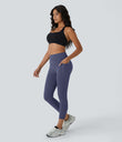 Halara UltraSculpt™ High Waisted Scrunch Butt Lifting Tummy Control Pocket Shaping Capri Training Leggings - Mood Indigo