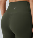 Halara UltraSculpt™ High Waisted Tummy Control Pocket Shaping Training Capri Leggings - Deep Woodland Green