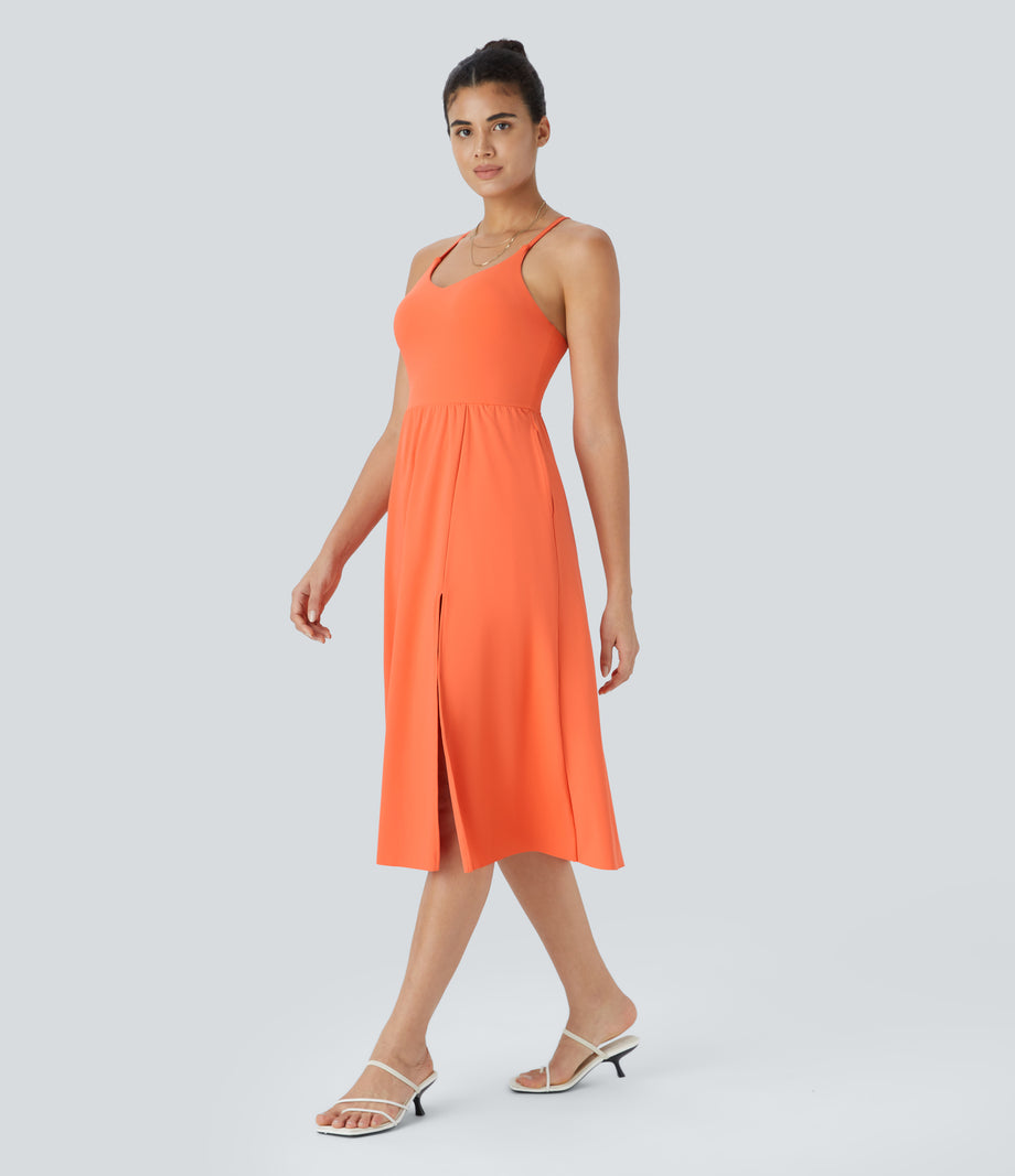 Everyday Midi Chill Dress-La Land - Dusty Orange