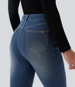 Halara Flex™ High Waisted Casual Skinny Jeans with Pockets - Blue Surf Denim