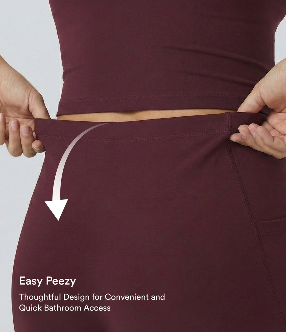 SoftlyZero™ Airy Backless Twisted Cool Touch Dance Active Dress-Easy Peezy Edition - Fig