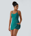 SoftlyZero™ Plush Backless Active Dress-Easy Peezy Edition - Quetzal Green