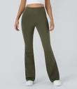 DayStretch High Waisted Pocket Flare Yoga Leggings - Forest Night