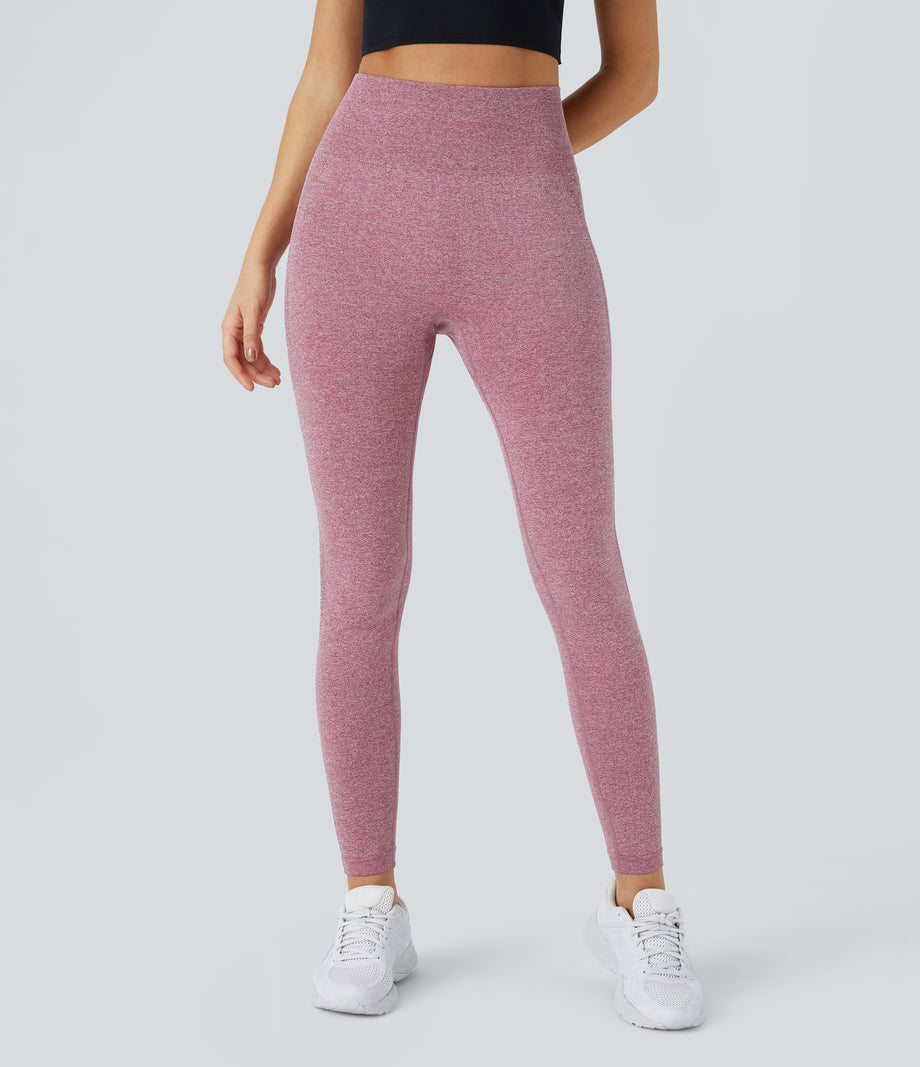 OneForm Seamless Flow High Waisted Booty Scrunch Leggings - Bridal Rose