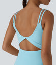SoftlyZero™ Plush Double Straps 2-Piece Pocket Slip Dance Active Dress A-D Cups - Spun Sugar