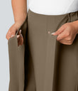 Halara Flex™ High Waisted Tie Side Wide Leg Work Pants - Lead Gray