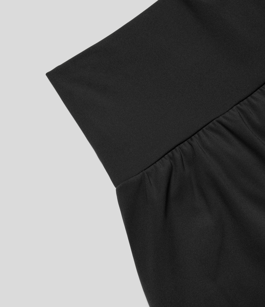 SoftlyZero™ Airy Super High Waisted 2-in-1  Cool Touch Yoga Shorts 5'' with Pockets-Longer Length - Black