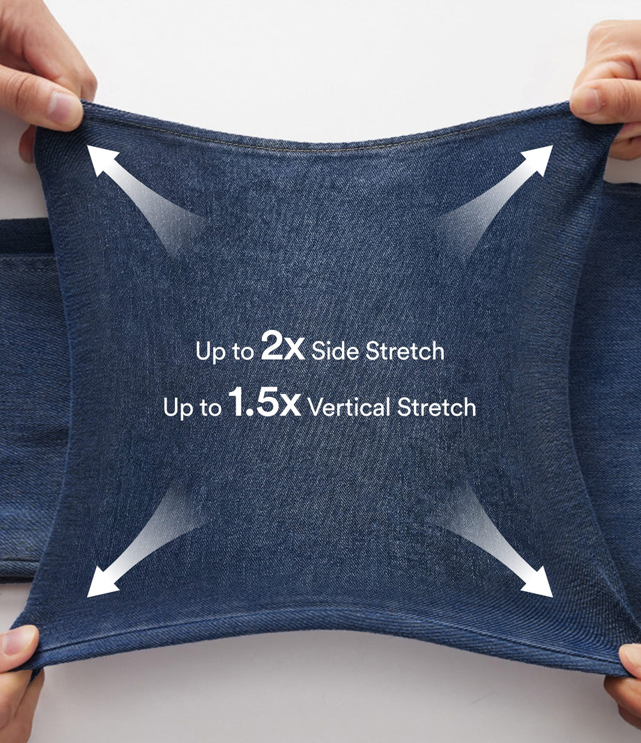 Halara Flex™ High Waisted Pockets Denim Casual Leggings - Royal Blue Denim