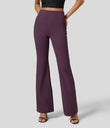 Halara Flex™ High Waisted Back Side Pocket Slight Flare Work Pants - Night's Purple