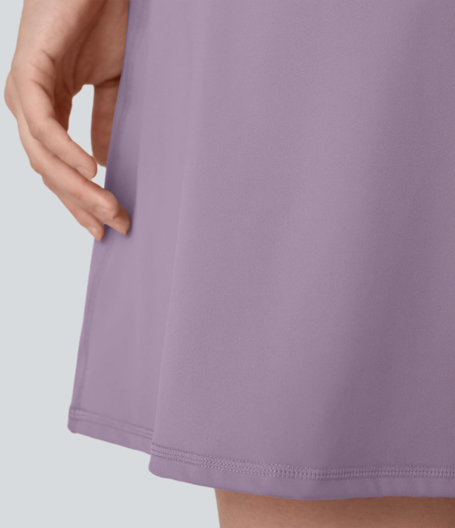 SoftlyZero™ Plush Backless Active Dress-Longer Length-Easy Peezy Edition - Tulip Purple