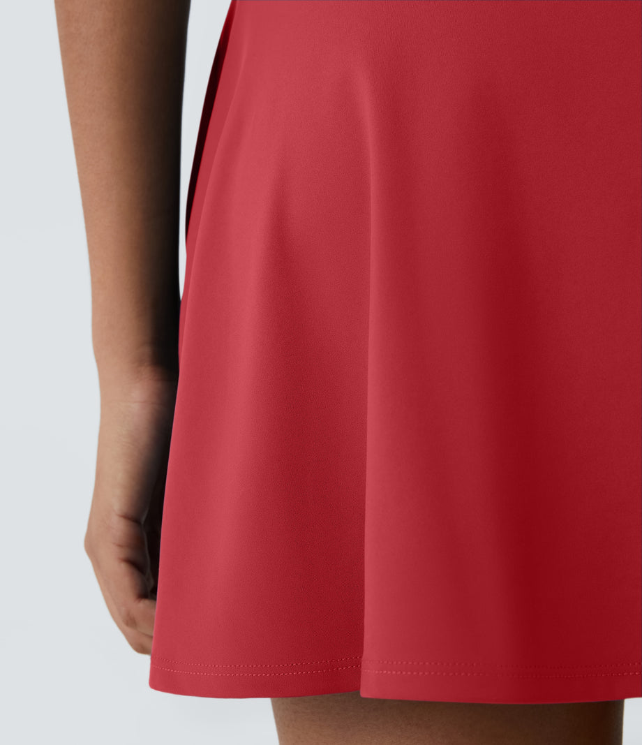 Flare Mini Dance Active Dress-Longer Length - Salsa