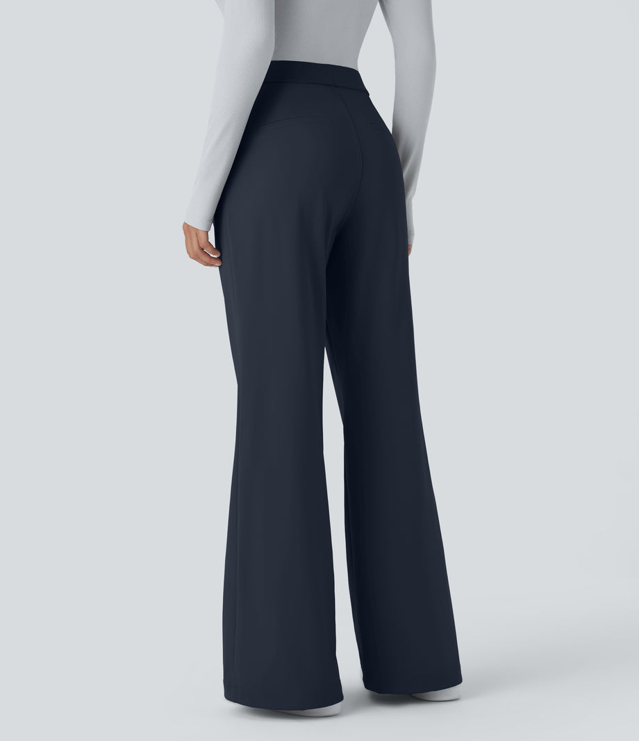 Halara Flex™ DayStretch High Waisted Pocket Work Flare Pants - Midnight Blue