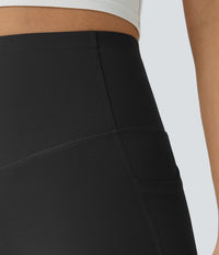 Halara UltraSculpt™ High Waisted Butt Lifting Tummy Control Pocket Shaping Workout Leggings - Black